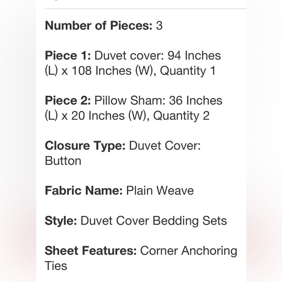 HEARTH & HAND NWT 3pc linen blend duvet set -jet gray -king - Picture 7 of 8